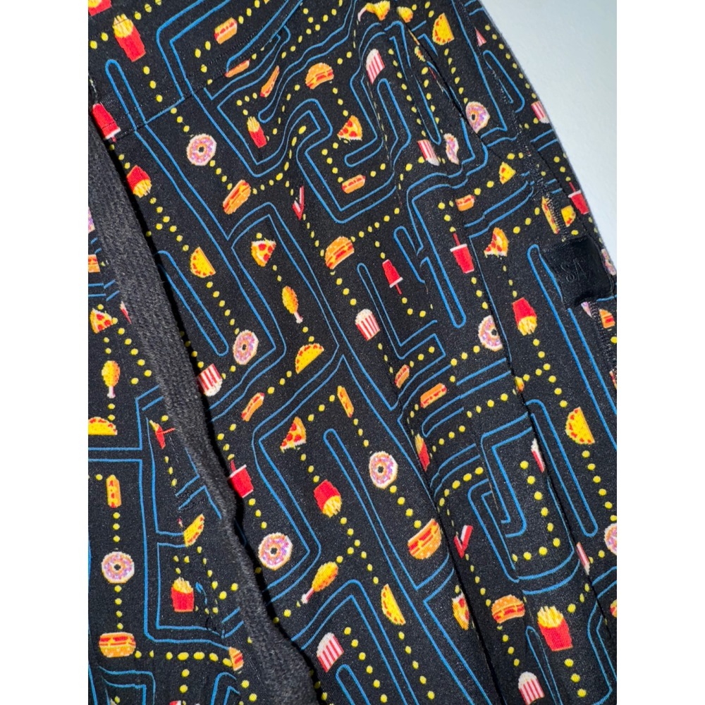 SAXX Snooze Sleep Pants Mens Large Gamer Black Arcade Food Modal Pajama Joggers - Picture 3 of 5
